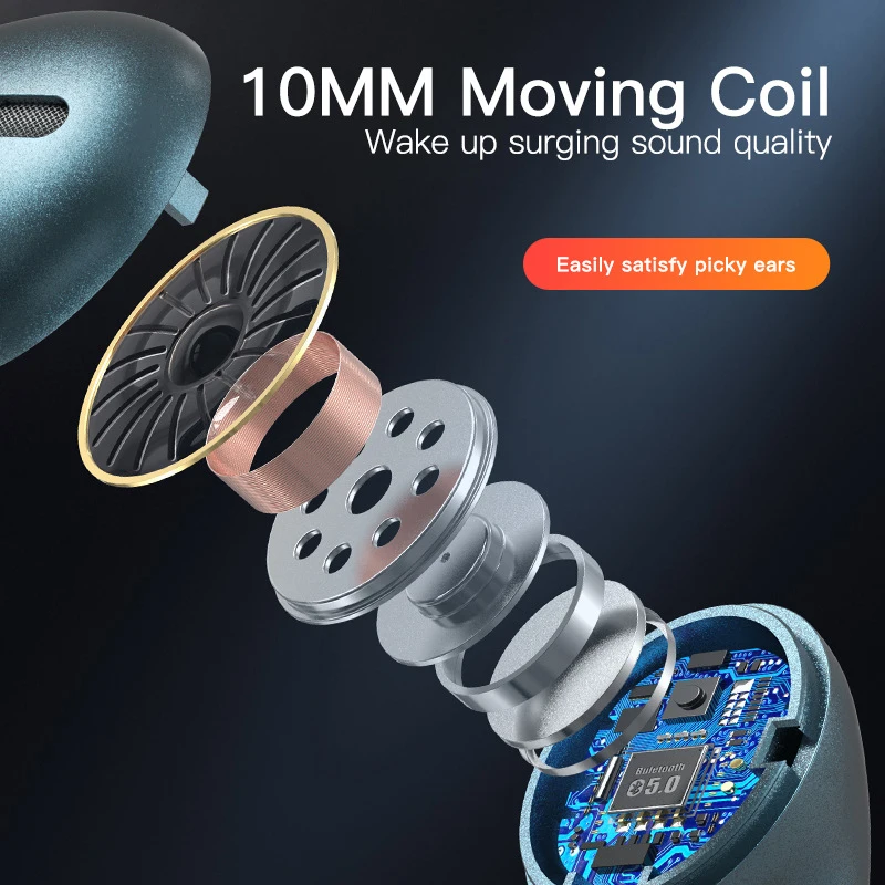 Xiaomi J18 wireless Bluetooth headset HiFI in-ear stereo microphone touch waterproof TWS noise cancelling gaming headset - AliExpress 44 - Image 6