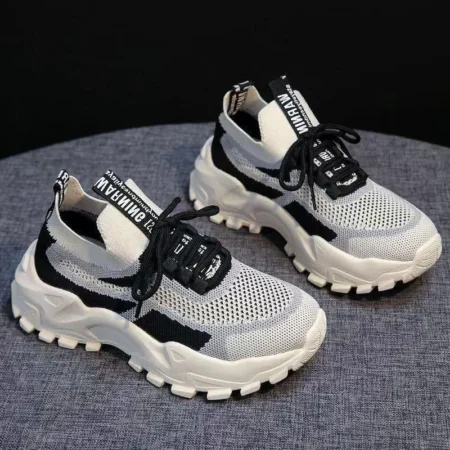 2024 Fashionable Flying Woven Women's Running Shoes Korean-Style Women's Shoes Breathable Lightweight Sports Shoes Ladies Shoes - AliExpress 322