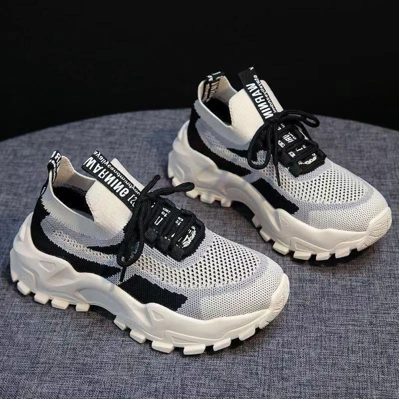 2024 Fashionable Flying Woven Women's Running Shoes Korean-Style Women's Shoes Breathable Lightweight Sports Shoes Ladies Shoes - AliExpress 322